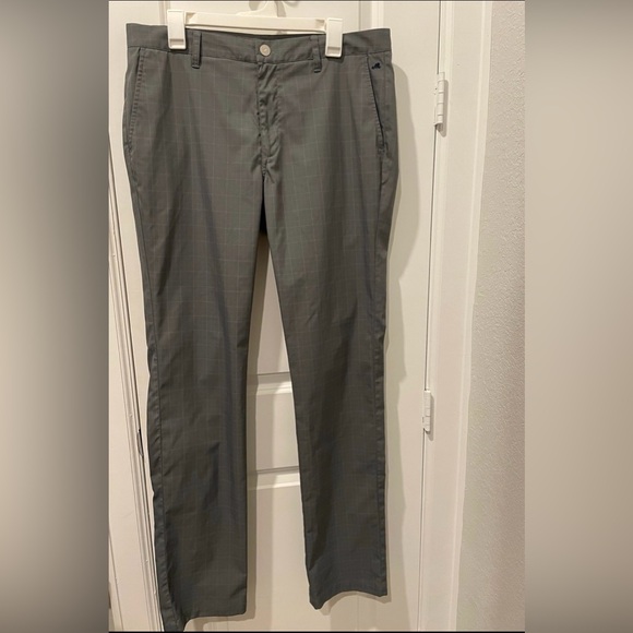 Bonobos Maide Golf Pants Mens 35x36 Gray Slim Fit Straight Chino